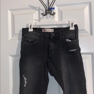 Levi’s black ripped jeans ( size 14 )